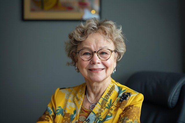 A woman considering her retirement plans